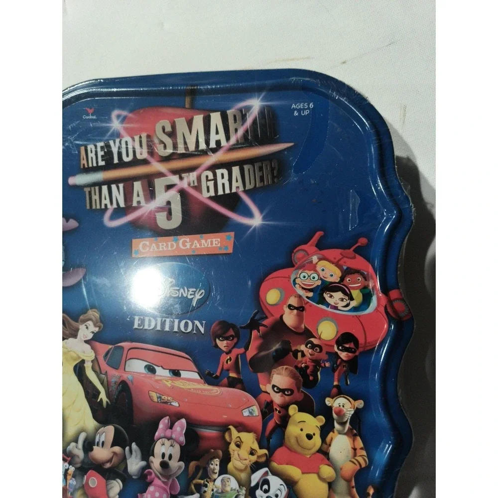 2007 Vtg  Are you smarter than a 5th grader card game Disney edition NEW Sealed